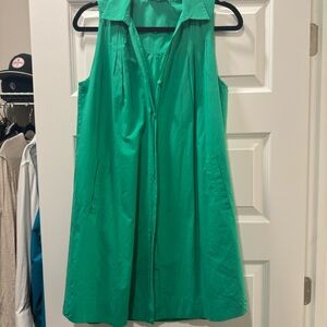 Vibrant Green Sleeveless Dress